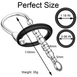 Hollow Stainless Steel Urethral Sounds Catheter Penis Plug Urethral Dilator Male Penis Plug With Replace Cock Ring Sex Toy For Men Beginner