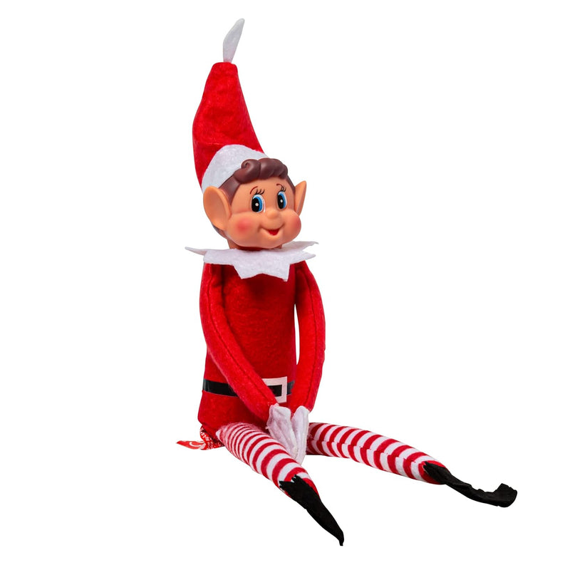 Christmas Elf Behaving Badly Plush Toy Novelty Long Bendy Naughty Boy Chris