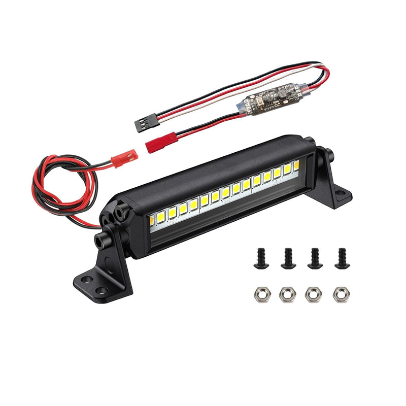 Rc Light Bar 15 Led 2.95 Inch Aluminum Rc Lights Rc Crawler Accessories For Ax