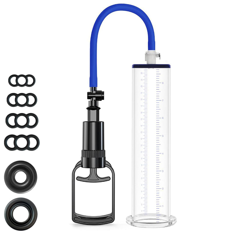 Male Enhancement Pump System,Enhancement Vacuum Pump 9 X 2.125 Inch Cylinder,2 Silicone Sleeves,Male Sex Toys For Men, Adult Toys For Men