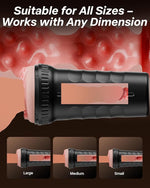 Male Masturbator with 6.7-Inch 3D Textured TPE Sleeve & Ergonomic Grip