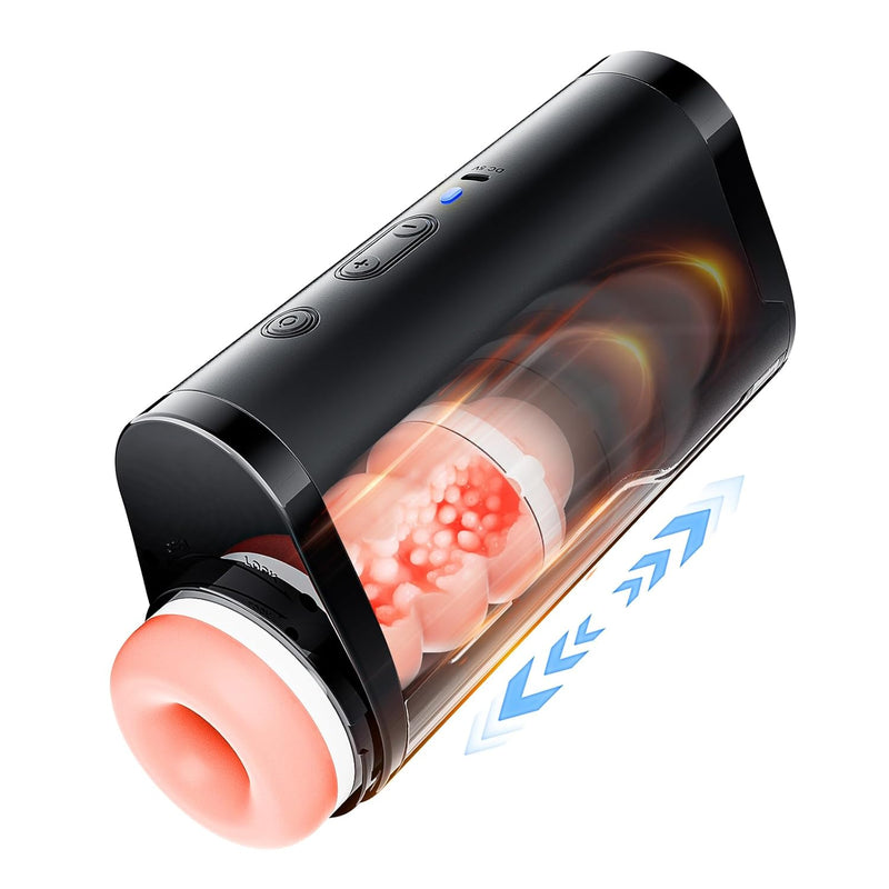 Male Masturbator,10 Thrusting Automatic Male Masturbator Cup Adult Sex Toys For Men'S Sex Pleasure Penis Stimulating Vibrator Pocket Pussy Stroker Adult Toys