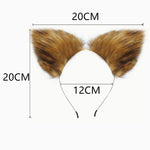 2 Pcs Set Anal Plug Cat Ears Headband Fox Tail Butt Plugs for Couples