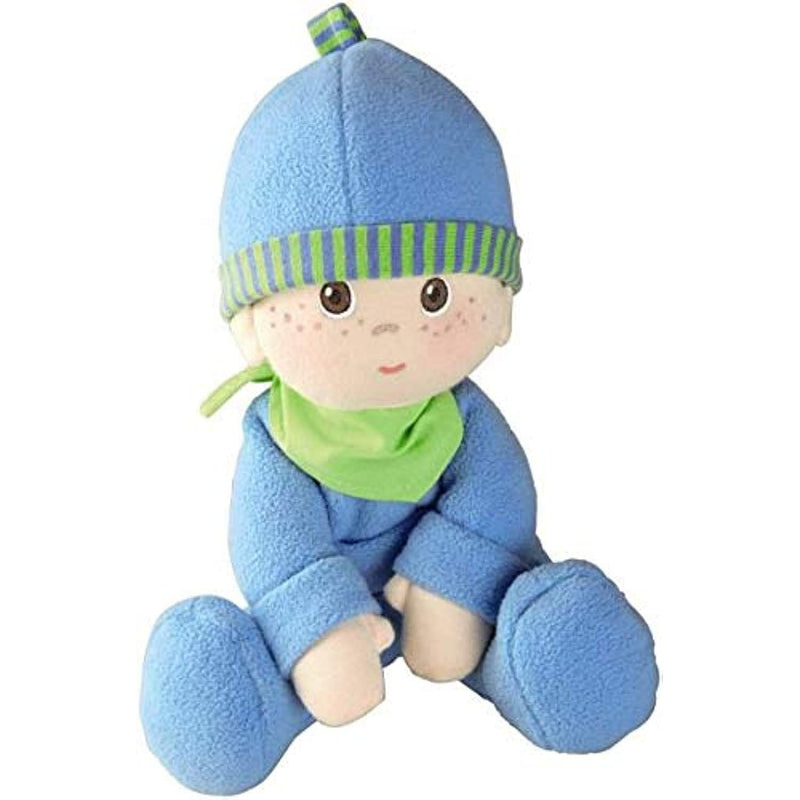 HABA Snug-up Doll Luis 8" First Boy Baby Doll - Machine Washable for Ages B