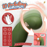 Rotating Anal Vibrator Prostate Massager Sex Toys, Vibrating Butt Plug C-Shaped Adult Anal Toys For Men With Dual Silicone Cock Rings, Remote Control Anal Butt Plug Couple Vibrators For Male Sex Toys