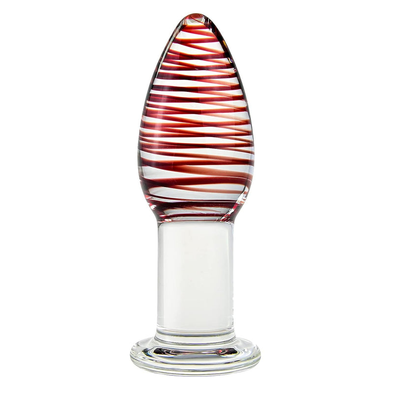 Glass Anal Butt Plug With Smooth Tapered Tip Adult Sex Toy For Man Woman Couple