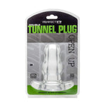 Perfectfit Brand Double Tunnel Plug, Hollow Butt Plug, Pfblend, Tpr/Silicone, Use For Anal Training, Clear, Medium