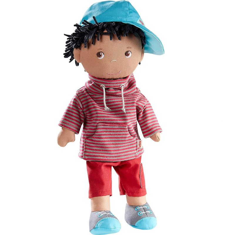 HABA William 12" Soft Boy Doll - Machine Washable with Removable Clothing a
