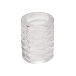Doc Johnson TitanMen - Cock Cage - Use as C-Ring or Ball Stretcher - Firmer Erections - Gives Your Boys a Tug - Stretch-to-Fit - Clear