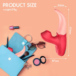 Powerful Rose Sucking Vibrator for Women – 10 Frequency Tongue Licking Toy