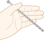Stainless Steel Multi-Bead Urethral Dilator Plug for Male Stimulation & Play