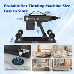 Thrusting Dildo Machine with Realistic Dildos & 7 Accessories for Couples