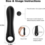 Mini Bullet Vibrator for Women, 10 Vibration Modes, G-Spot & Clitoral Stimulator