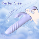 Thrusting Rabbit Vibrator – 10 Vibration & Thrust Modes for G-Spot & Clitoral Pleasure