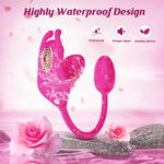 3-in-1 Rabbit Vibrator with App Remote Control, 6x6x6 Modes, G-Spot & Anal Stimulator