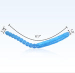 17.7" Flexible Double-Ended Dildo with Realistic Shaft & Beaded Design for Couples