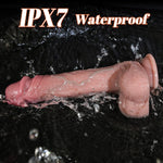 Thrusting Silicone Dildo with Remote Control – 10 Vibration Modes, Suction Base