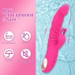 Rabbit Thrusting Dildo with 3 Thrusting, 10 Vibration & 3 Wiggling Modes for Women