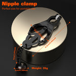 Adjustable Nipple Clamps with Metal Weights & Silicone Cushion – Sensory BDSM Play