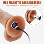 Realistic Vibrating Dildo with Suction Cup – 10 Modes for G-Spot, Clitoral & Anal Play