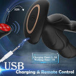 Large Vibrating Butt Plug with 8 Shock & Vibration Modes – Remote-Controlled Anal Toy