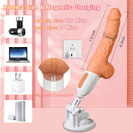 Realistic Thrusting Dildo with 10 Vibration Modes, Remote Control, Silicone