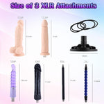 Automatic Thrusting Dildo Machine for Men & Women with 7 Attachments & Suction