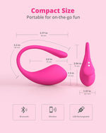 Wearable Remote Control G-Spot Vibrator – App-Controlled Discreet Adult Toy