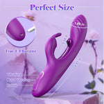 Rabbit Vibrator Dildo - Waterproof G-Spot & Clitoral Stimulator with 9 Modes