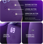 3-in-1 Clitoral Stimulator – Suction, Tongue-Licking & Vibration for Women