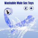 Double Penetration Anal Plug with Bullet Vibrator & Cock Ring, Strap-On Prostate Massager