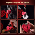 Mini Heart-Shaped Nipple Sucking Vibrator, Discreet Personal Massager for Women