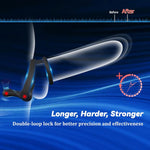 Remote Control Vibrating Cock Ring with Taint Stimulator – 9 Modes, Dual Motor