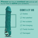 Realistic G-Spot Dildo Vibrator – 10 Modes Powerful Clitoral & Body Massager (Green)