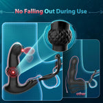 Remote Control Prostate Massager | 7 Mode Vibrating Anal Plug & Cock Ring for Men