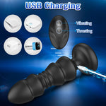 Remote Control Thrusting Anal Plug – Vibrating Prostate Massager for Men & Women