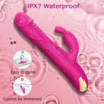 3-in-1 G-Spot Vibrator with 5 Thrusting & 10 Vibration Modes for Women, Pink
