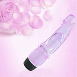 Multi-Speed Jelly Vibrator Dildo – Unisex Adult Toy for Ultimate Pleasure (Purple)