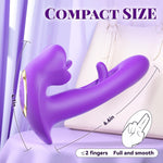G-Spot Thrusting Vibrator with 7 Kissing, 7 Vibration & 10 Flapping Modes
