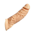 Threaded mace Condoms Male Condom Adult Lock fine Ring Sleeve Extender Flesh 8.66in