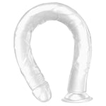 18.7 Inch Extra Super Long Dildo Anal Plug Sex Toys for Deepest Sex, Clear Realistic No-Balls Huge Big Giant Dildos with Strong Suction Cup Hands-Free Play Flexible Penis Butt Plugs for Women Men Gay