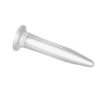 Sex Toys for Women Men Beginners 4.72 Inch Glass Mini Anal Plug with Flat Base Butt Plugs G-spot Dildo Vaginal Prostate Massage Stimulation Anus Opening Trainer Butt Stretcher - Transparent