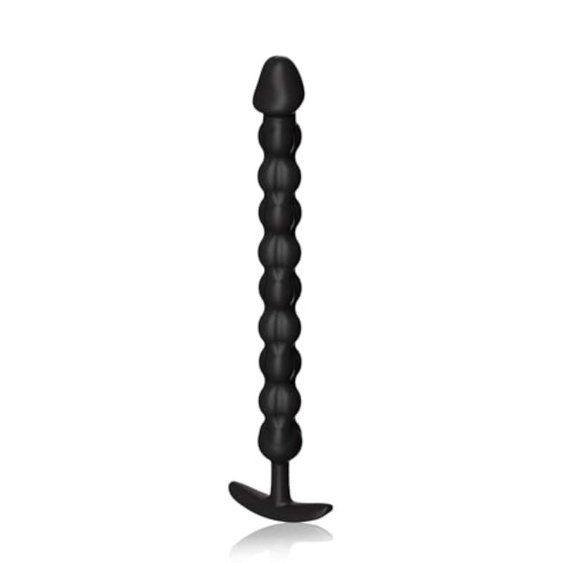 12.6'' Anal Beads Butt Plugs with 10 Balls - Flexible Silicone Butt Plug for Anal Trainer Dildo & Prostate Massager, G-Spot Stimulator Adult Toy with Pennis Head, Sex Toys for Men Women & Couple