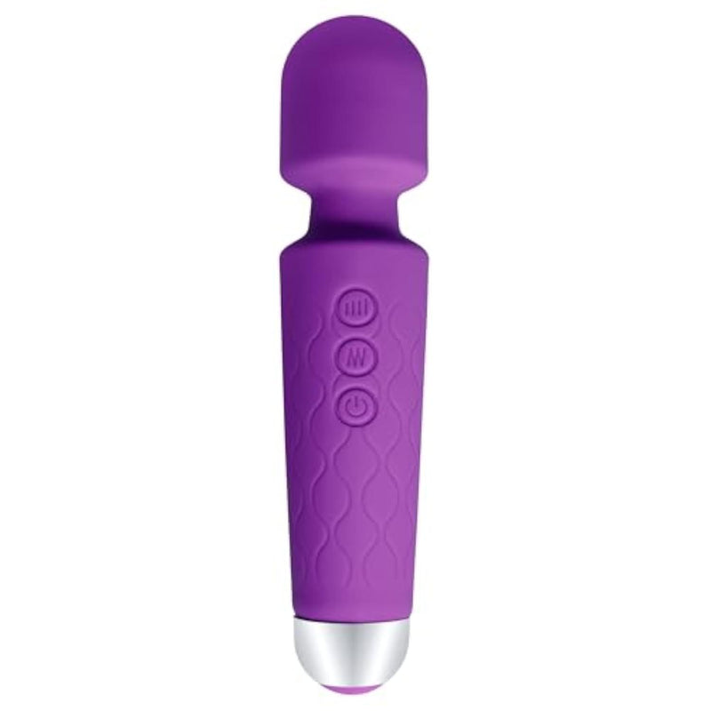 Vibrator Wand with 20 Modes & 8 Speeds, Clitoral Vibrators for Women Wand Massager, Waterproof Female Vibrating Adult Sex Toy, Clit Stimulator Sex Toys for Her Pleasure (Purple)