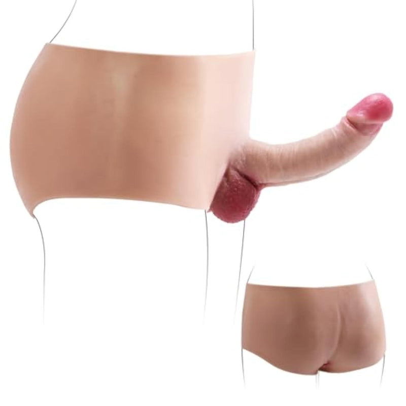 Strap On Dildo for Lesbians, 6 Inch Solid Dildo for Vaginal and Anal Play