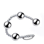 Adult Sensory Toys Expanding Butt Toys with Anal Beads 25mm Stainless Steel Anales Plug for Men Women SM Anal Sex Toy (4balls)