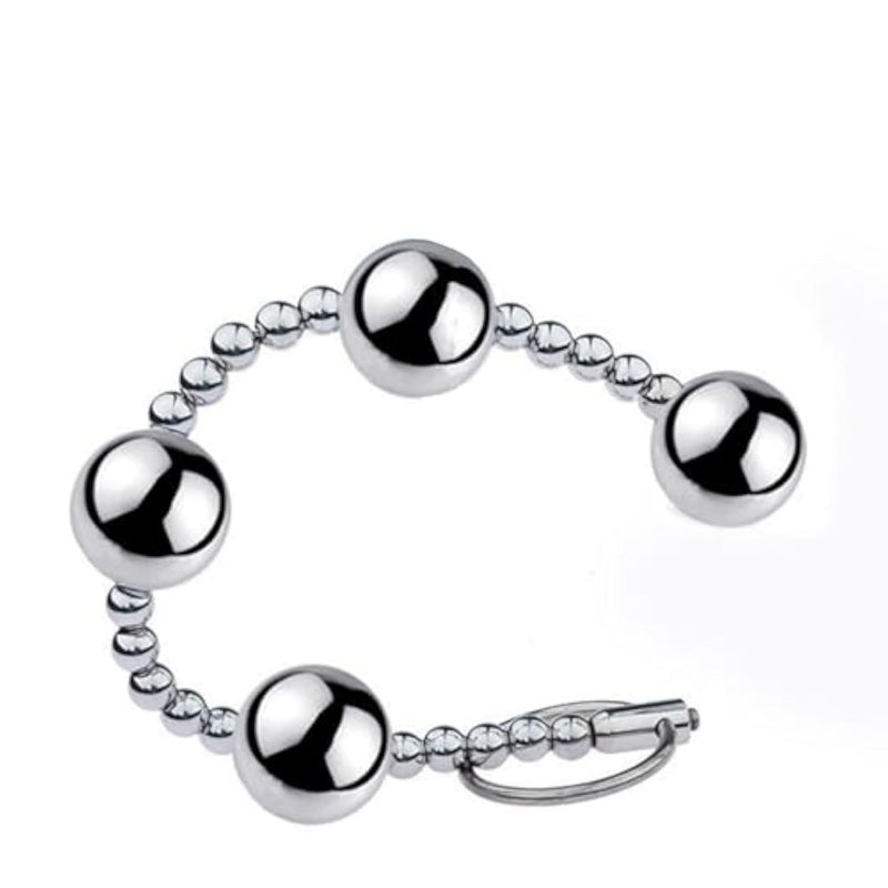 Adult Sensory Toys Expanding Butt Toys with Anal Beads 25mm Stainless Steel Anales Plug for Men Women SM Anal Sex Toy (4balls)