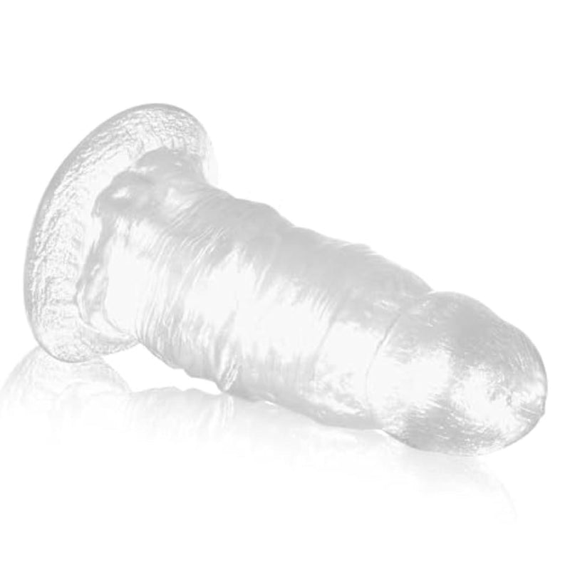 2.52" Diameter Thick Big Dildo, 7.48 inch Realistic Fat Dildo Butt Plug with Large Suction Cup, Wide Anal Dildos G spot Toy, Lifelike Penis Anal Plugs Sex Toys for Men Women Female Male Couple - Clear