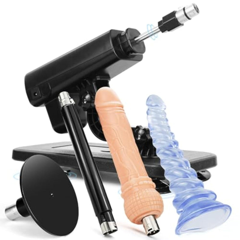 Sex Machine,Automatic Thrusting Dildo Machine with Suction Cup Attachments,Lightweight Love Machine for Women and Men,3XLR Connector Adult Sex Toys for Couple(L)