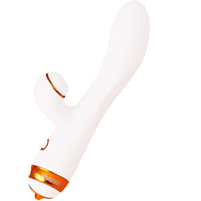 Whip Vibrator Adult Sex Toys Women Sex Toy - 2in1 Upgrade Dildo with 10 Vibration Modes & 10 Vibrator Bullet Vibrating Sucking Clitoral Vibrators (White)
